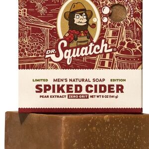 Dr. Squatch 3-Pack Bar Soap - Cider, Flannel, Peppermint, Full-Size, NEW